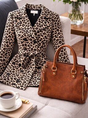 Classic Tan Leather Satchel Handbag - Women's Tan Tote